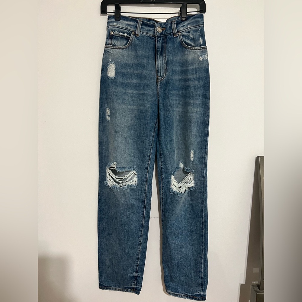 Pinko Distressed Blue Women's Jeans